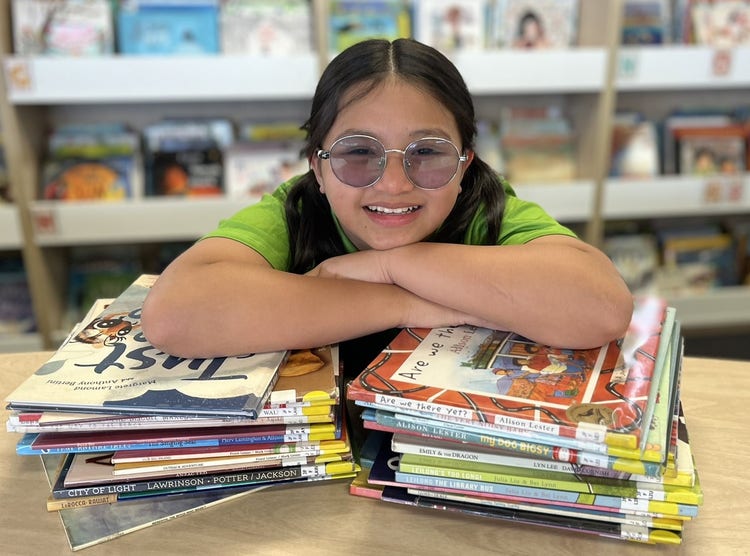 students with books