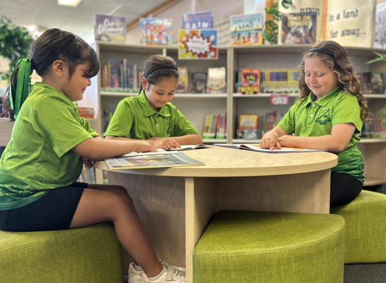 Students in our School Library